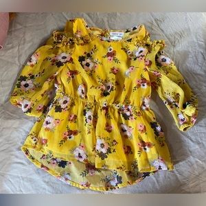 3T Yellow Floral Top